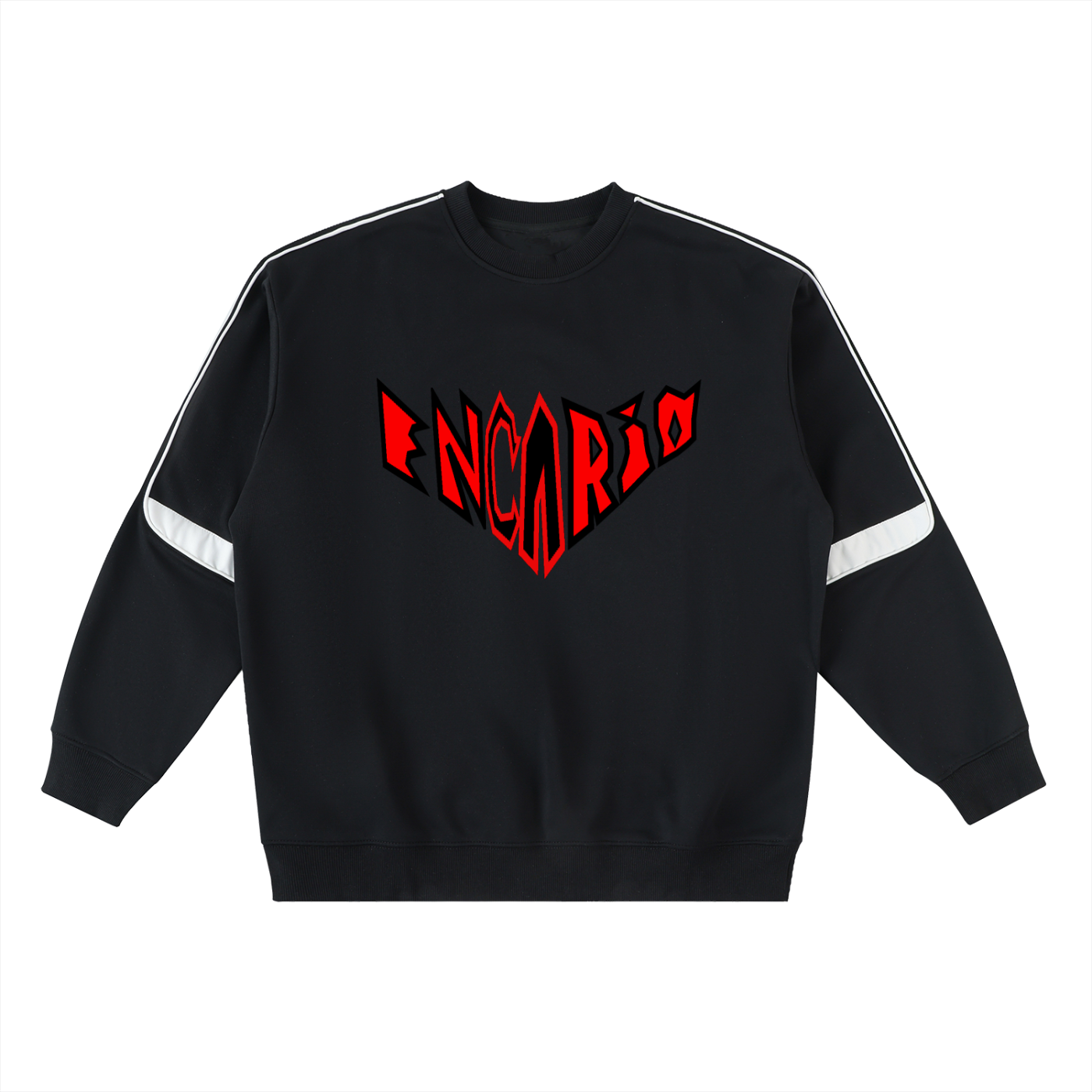 Oversized Crewneck Taped Sweatshirt