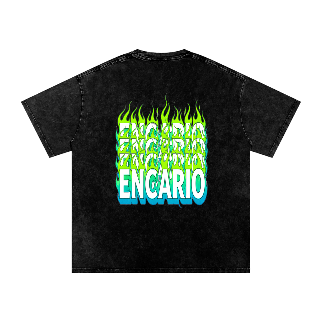 Snow Washed Oversized Cotton T-Shirt