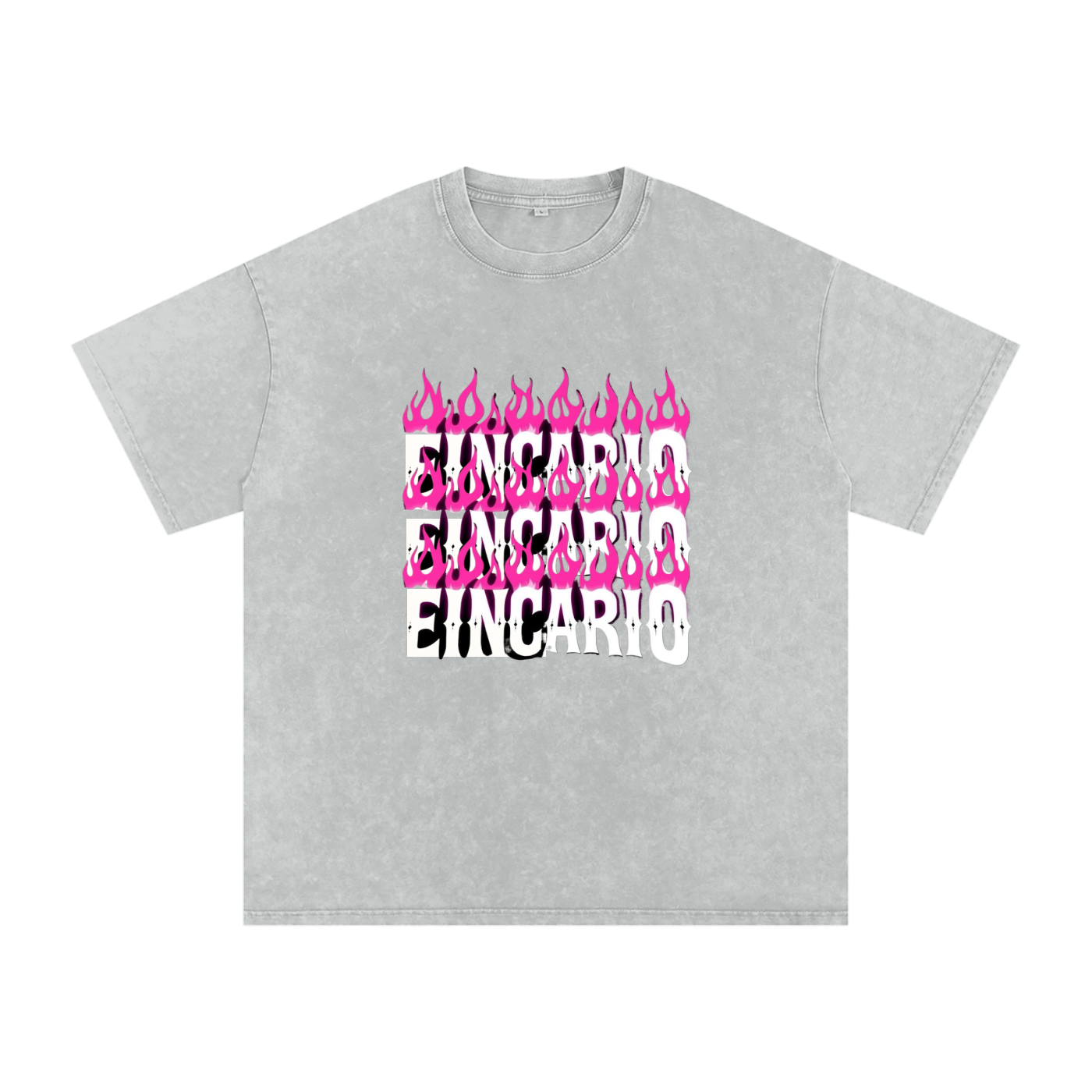 Snow Washed Oversized Cotton T-Shirt