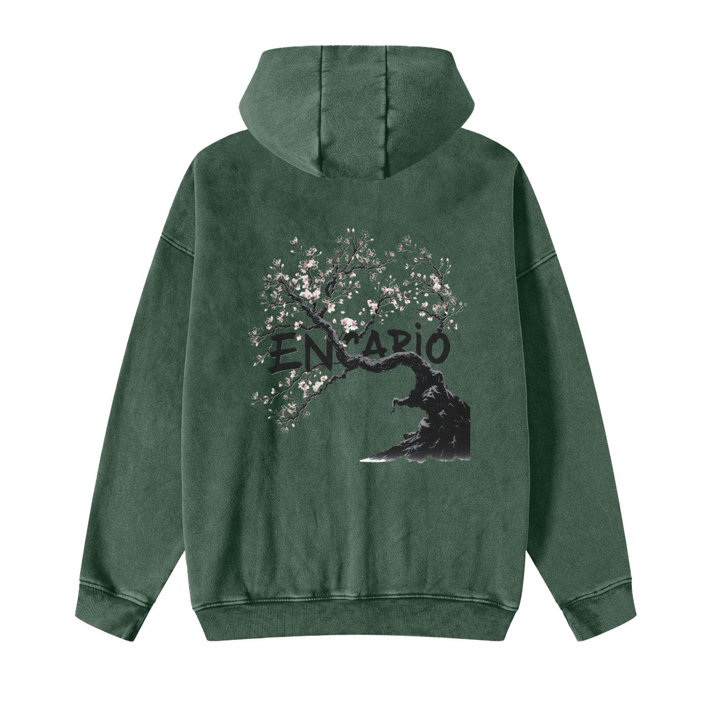 washed Encario zip-up